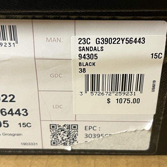 Authentic Chanel Open Toe sandals size 38 - Picture 11 of 12